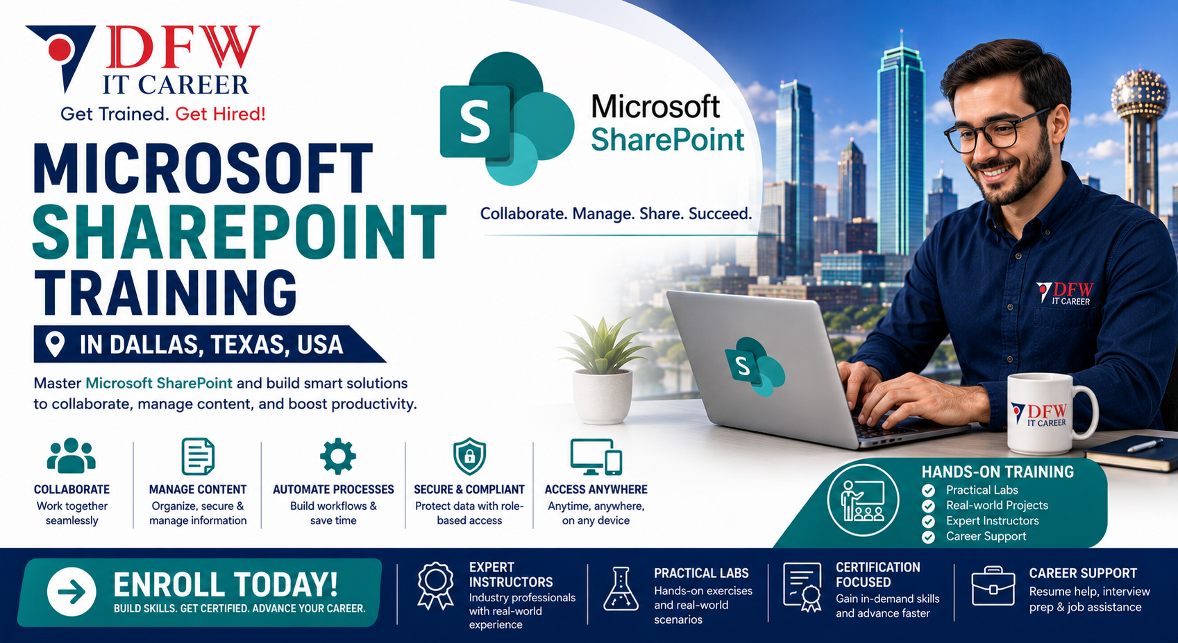 Microsoft SharePoint Training in Dallas, Texas, USA